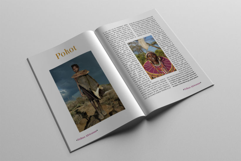 Diseño Editorial Tribus Africanas. 20