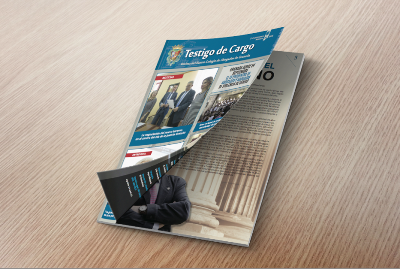 Diseño editorial. Revista N40 Revista Ilustre Colegio de Abogados ICAGR 1