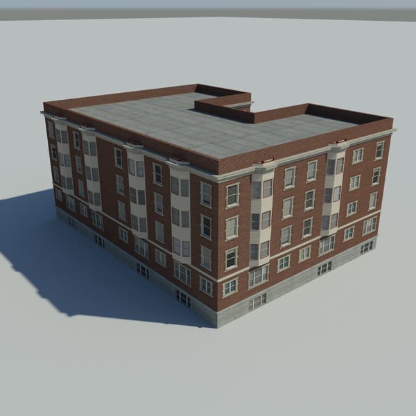 Edificio creado en 3D Max 3