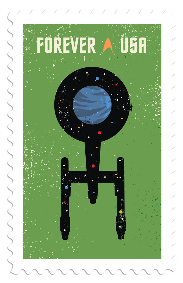 Sellos postales para celebrar el 50 aniversario Star Trek 5
