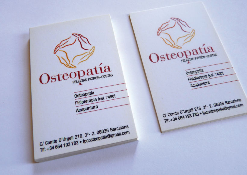 Logotipo y papelería para una Clínica de OSTEOPATÍA 1