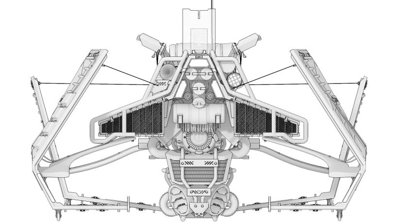 HoverBike: STRIKER - Hornet (Modelaje, iluminación, track e integración) 2