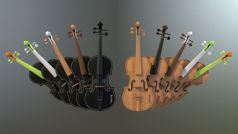 Violines - Modelo 3D 5