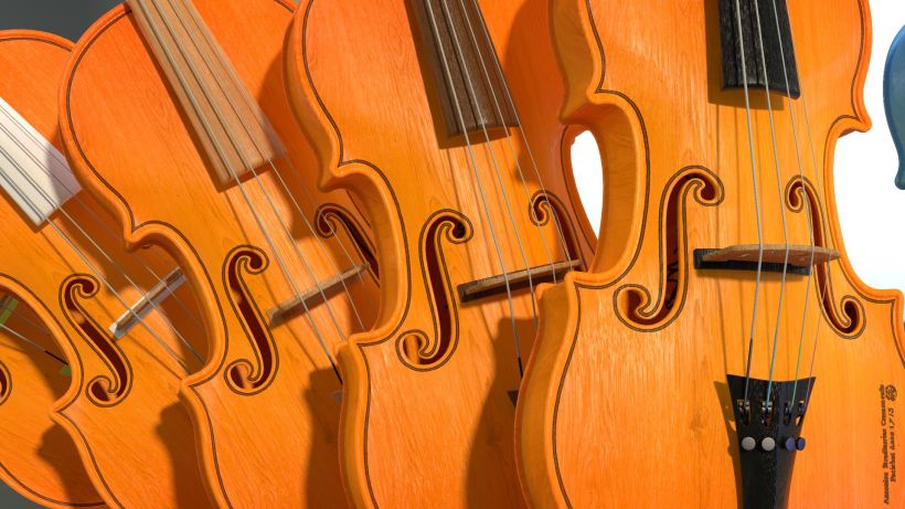 Violines - Modelo 3D 7