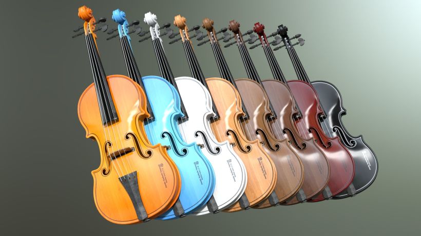 Violines - Modelo 3D 10