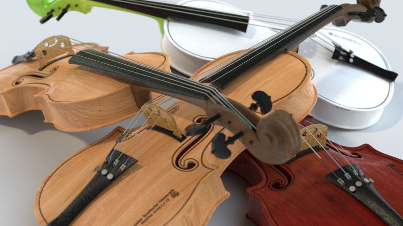 Violines - Modelo 3D 12