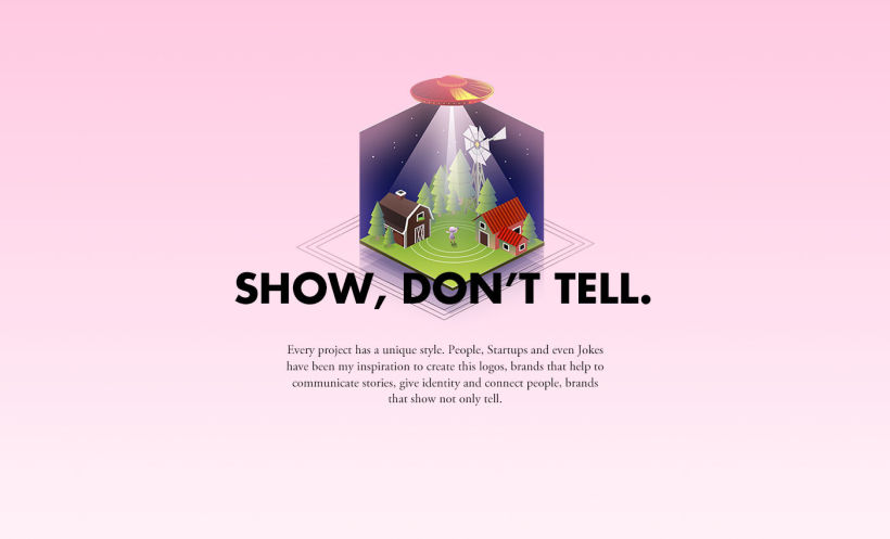 Show, don’t tell. - Branding 0