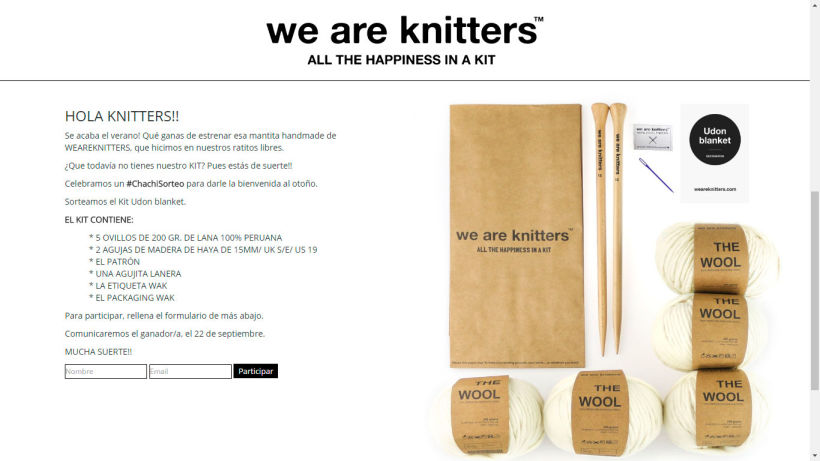 Landing Page WE ARE KNITTERS 2