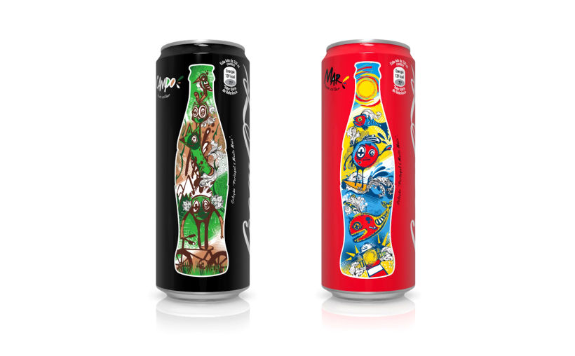Coca-Cola Sleek Cans Illustration 1