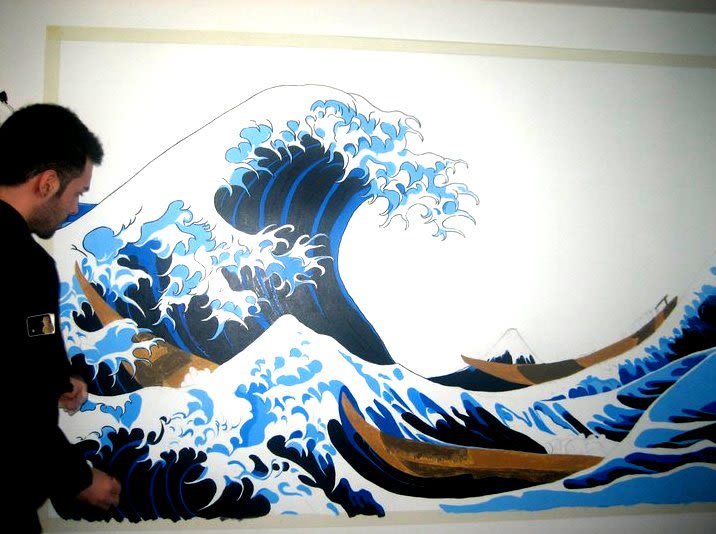 Mural: La Gran Ola de Kanagawa de Katsushika Hokusa 2