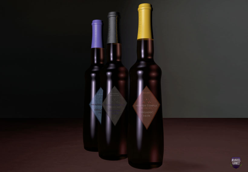 Botellas de vino orgánicos. 1