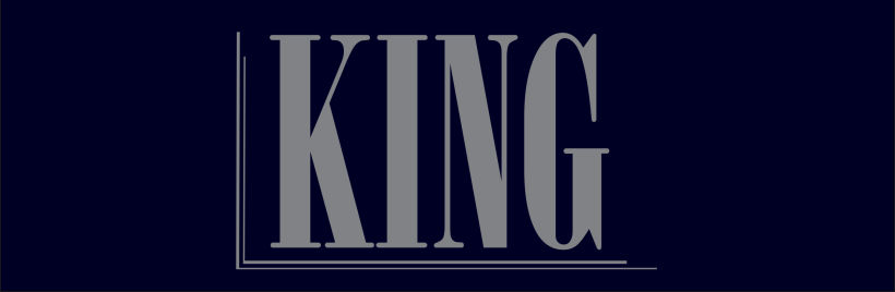 Hola, Me dejaron de tarea diseñar un logo  usando la palabra " king" el cual fuera dirigido a adultos.  Me gustaria saber su opinion, gracias 0