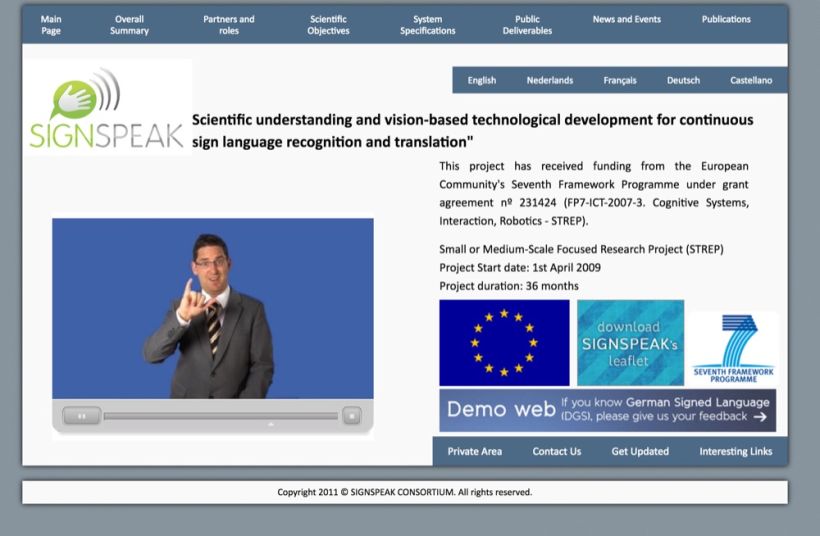 European Funded Project website and brochure 1