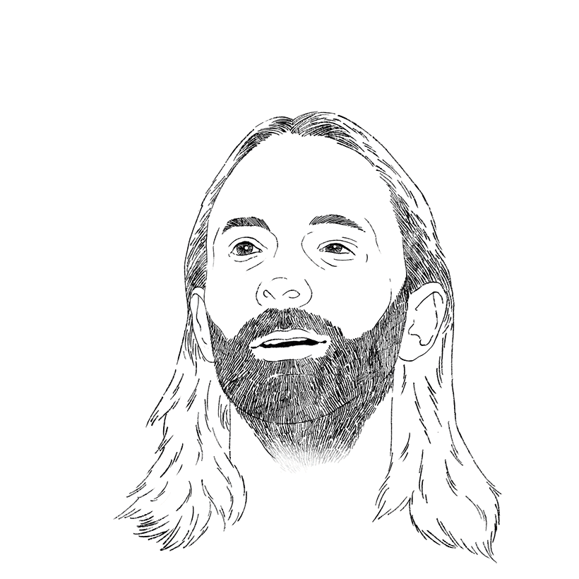 Thom Yorke, retrato para mi curso "Retrato ilustrado con Photoshop" 4