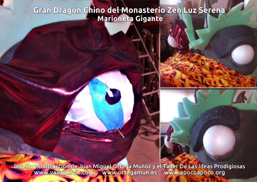 Gran dragón chino del Monasterio Zen Luz Serena. Marioneta gigante 4
