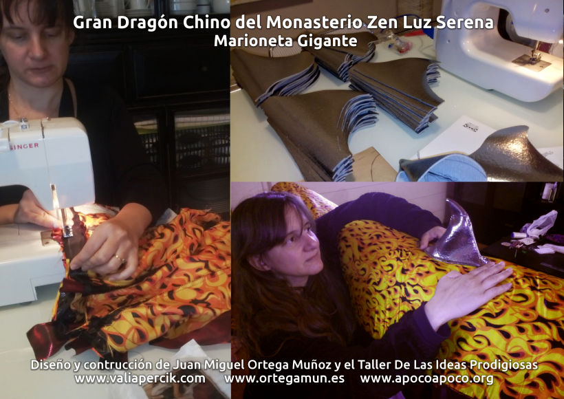 Gran dragón chino del Monasterio Zen Luz Serena. Marioneta gigante 7