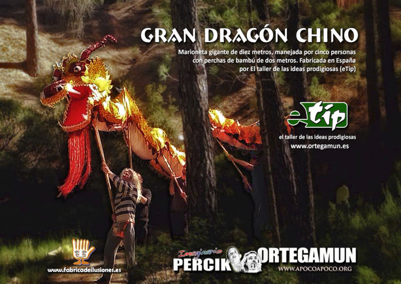 Gran dragón chino del Monasterio Zen Luz Serena. Marioneta gigante 0