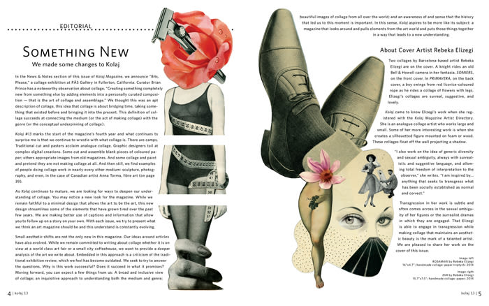 Koala Magazine. Collage para cubiertas y editorial de la revista nº 13 2