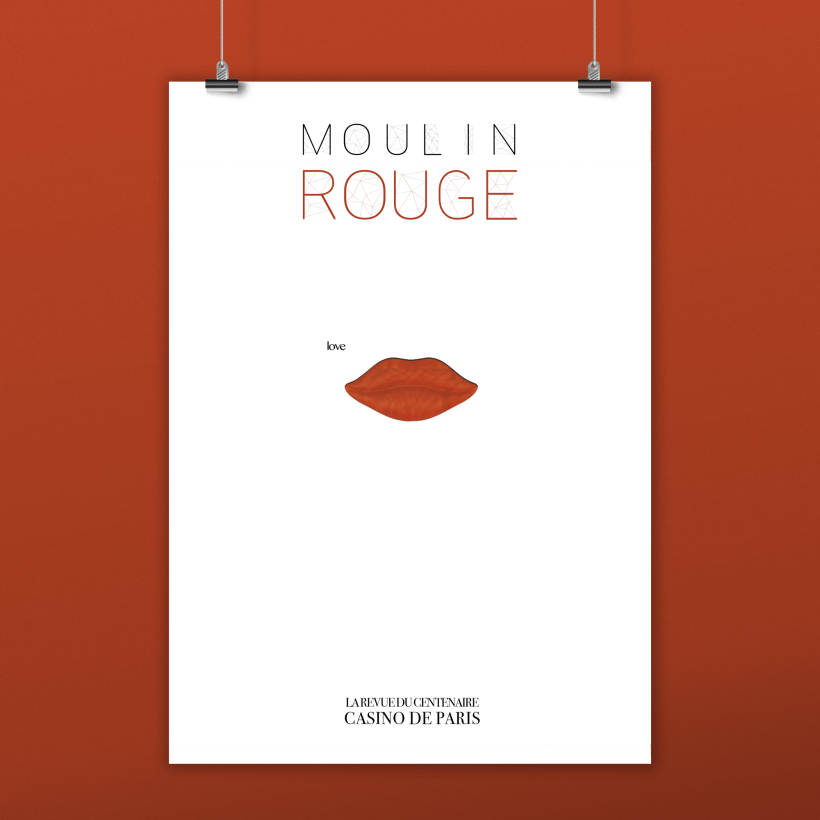 Cartel Musical "Moulin Rouge" Casino de Paris. -1