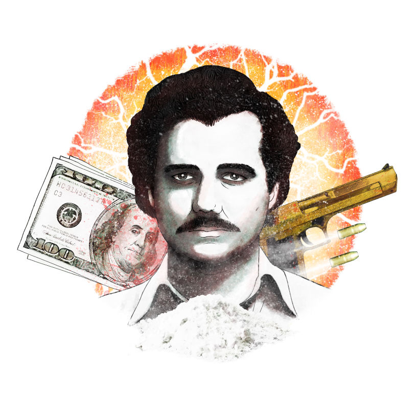 Pablo Escobar: Retrato ilustrado con Photoshop 0