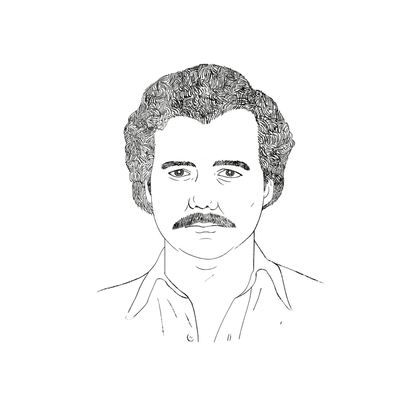 Pablo Escobar: Retrato ilustrado con Photoshop 2
