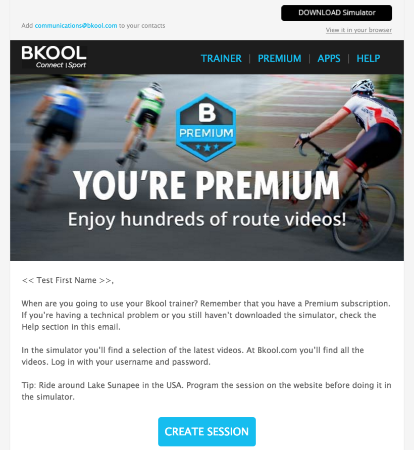 Diseño Campaña Bkool - Email Marketing -1