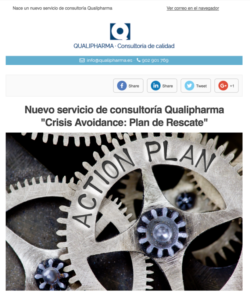 Diseño Campaña Qualipharma - Email Marketing 0