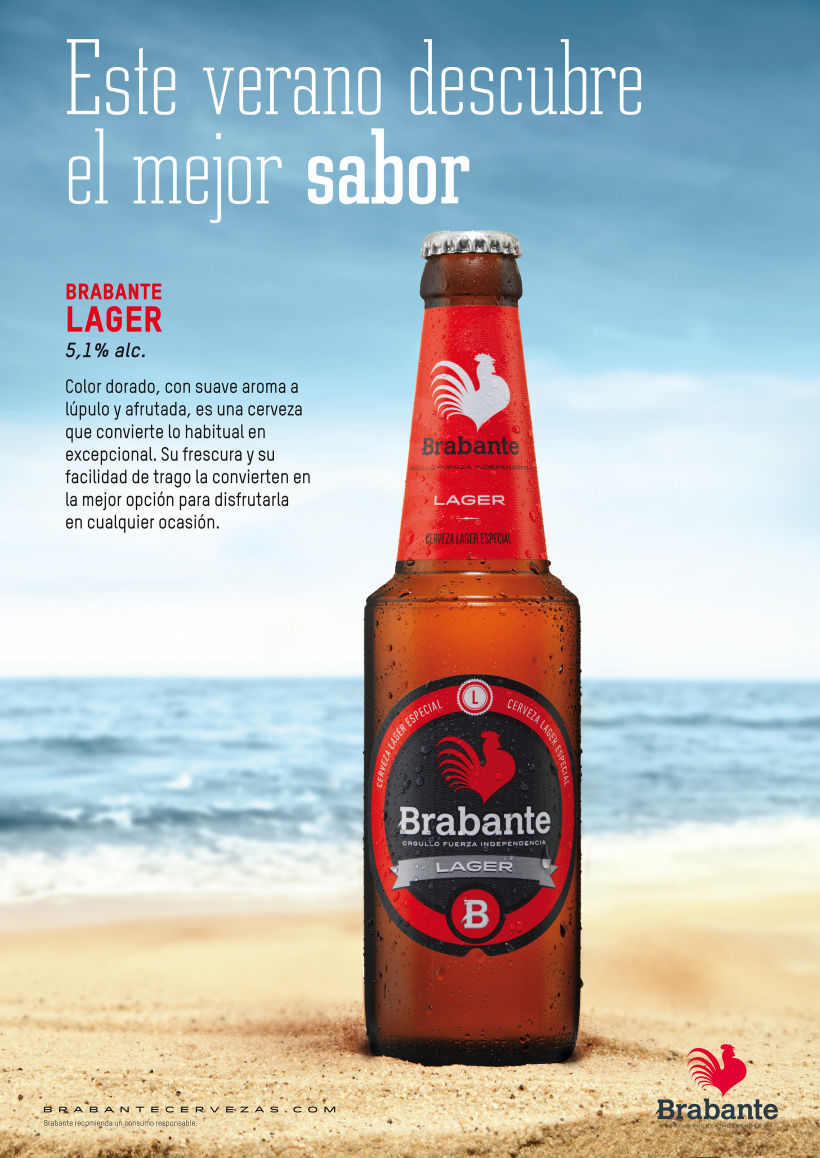 Cartel promocional Brabante Lager -1