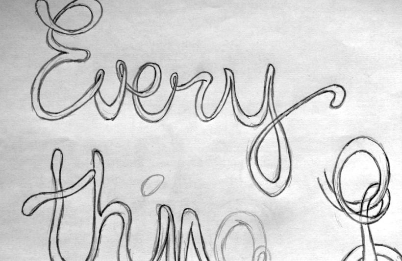 Everything will flow lettering 1