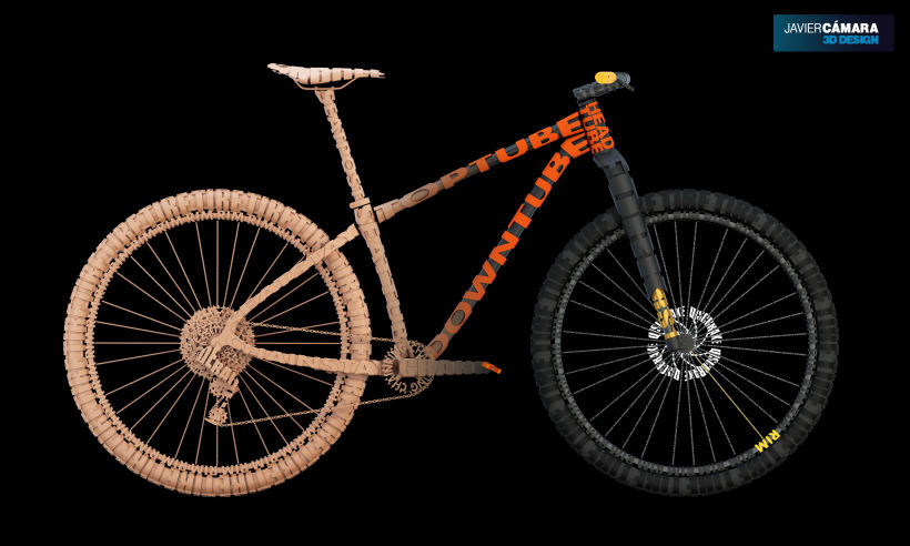 Bike Letters - 3D Graphic design 3