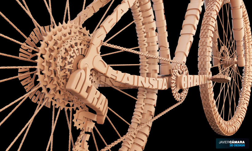 Bike Letters - 3D Graphic design 6