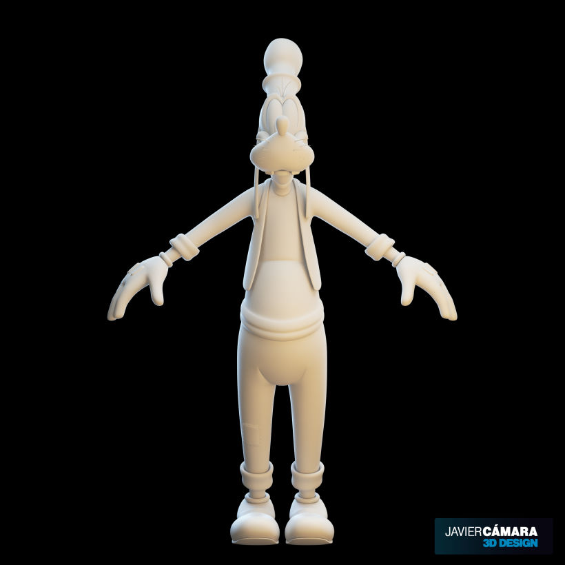 3D character modeling - Goofy  2