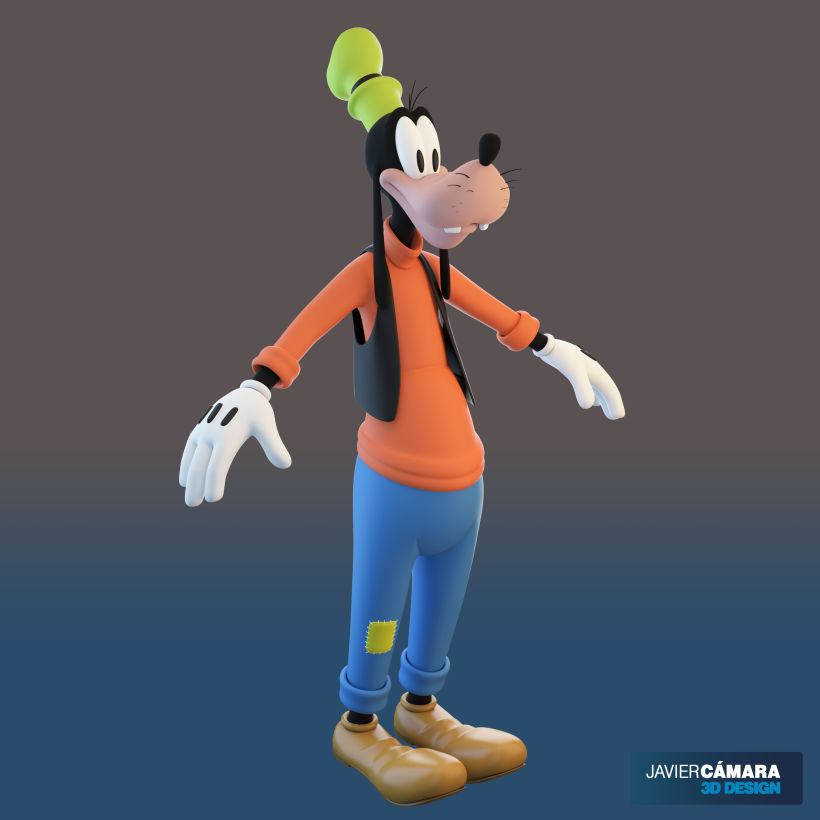 3D character modeling - Goofy  9