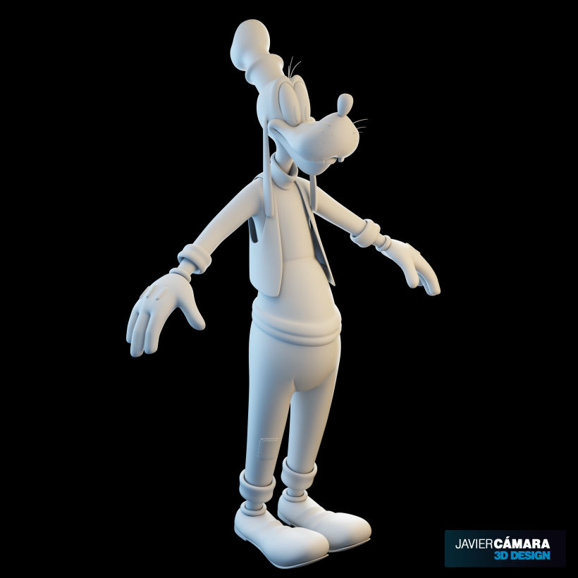 3D character modeling - Goofy  7