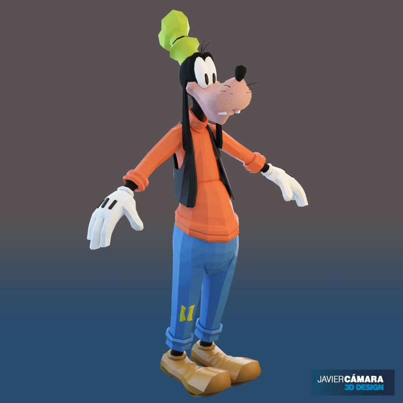 3D character modeling - Goofy  8