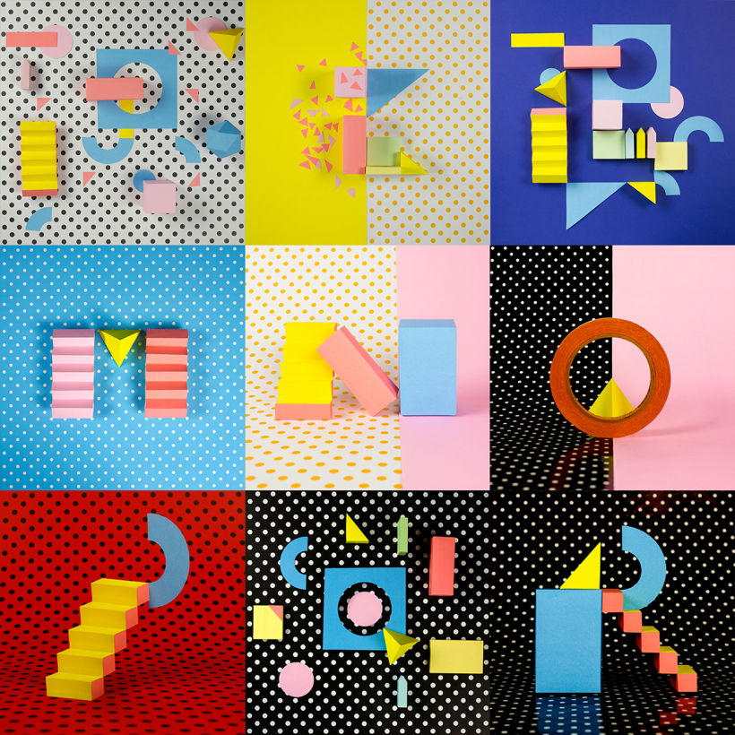 Colorful Paper Craft Alphabet 1