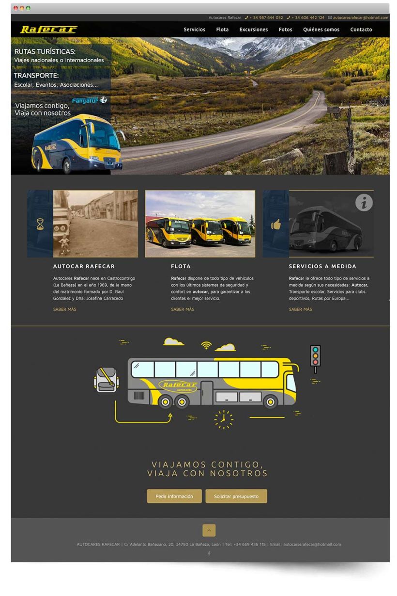 Diseño de página web para sector del transporte 1