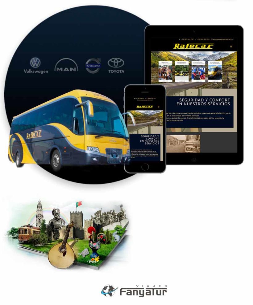 Diseño de página web para sector del transporte 2