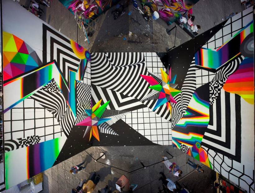 Felipe Pantone: arte urbano con vistas al hiperespacio 3
