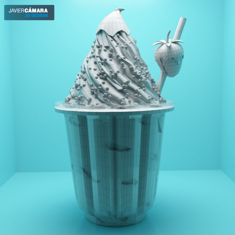 3D Ice Cream modeling 1