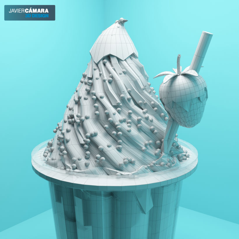 3D Ice Cream modeling 4