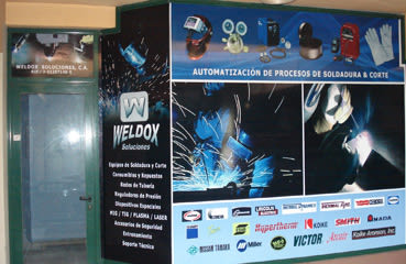 Publicidad exterior: Diseño de vinilos para la empresa Weldox -1