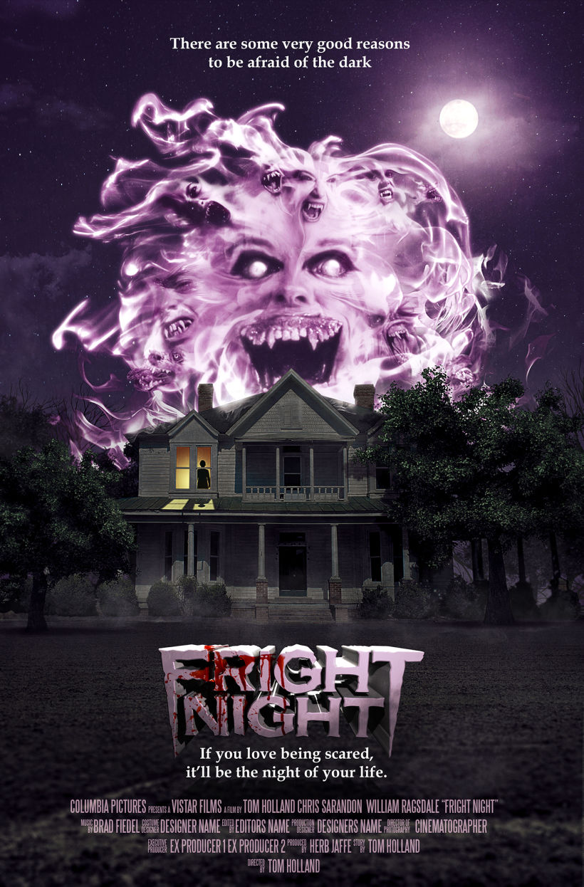 Fright Night (Noche de Miedo) poster revisitado -1