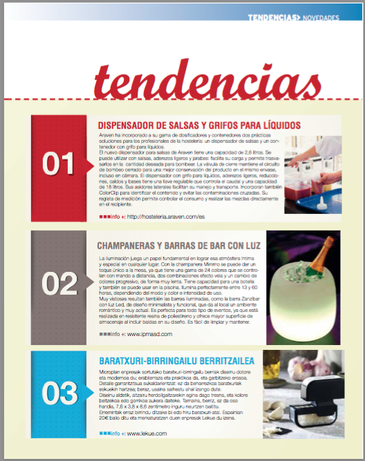 Revista Hosteleros de Guipúzcoa, número 36 primavera 2016 1