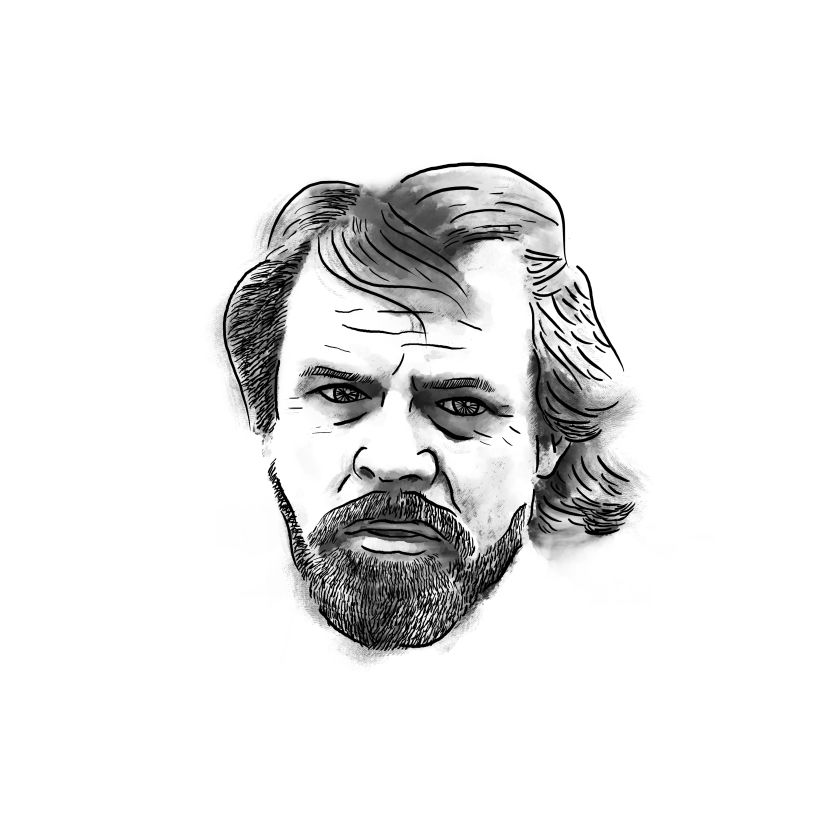 Luke Skywalker; mi proyecto del curso: Retrato ilustrado con Photoshop 3