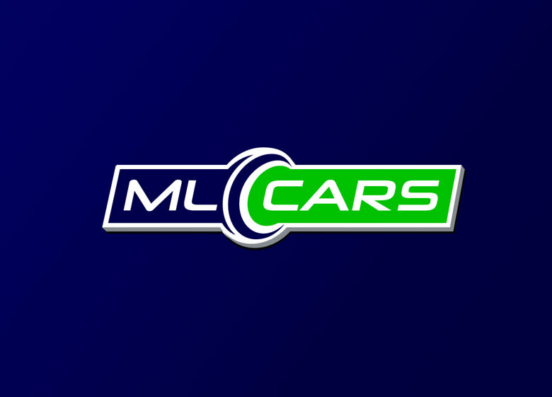 Diseño de logotipo para ML CARS, un centro ubicado en la provincia de Huelva y dedicado a la compra venta de vehículos de segunda mano y ocasión. 2