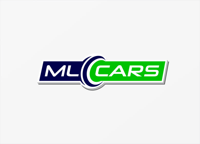 Diseño de logotipo para ML CARS, un centro ubicado en la provincia de Huelva y dedicado a la compra venta de vehículos de segunda mano y ocasión. 3