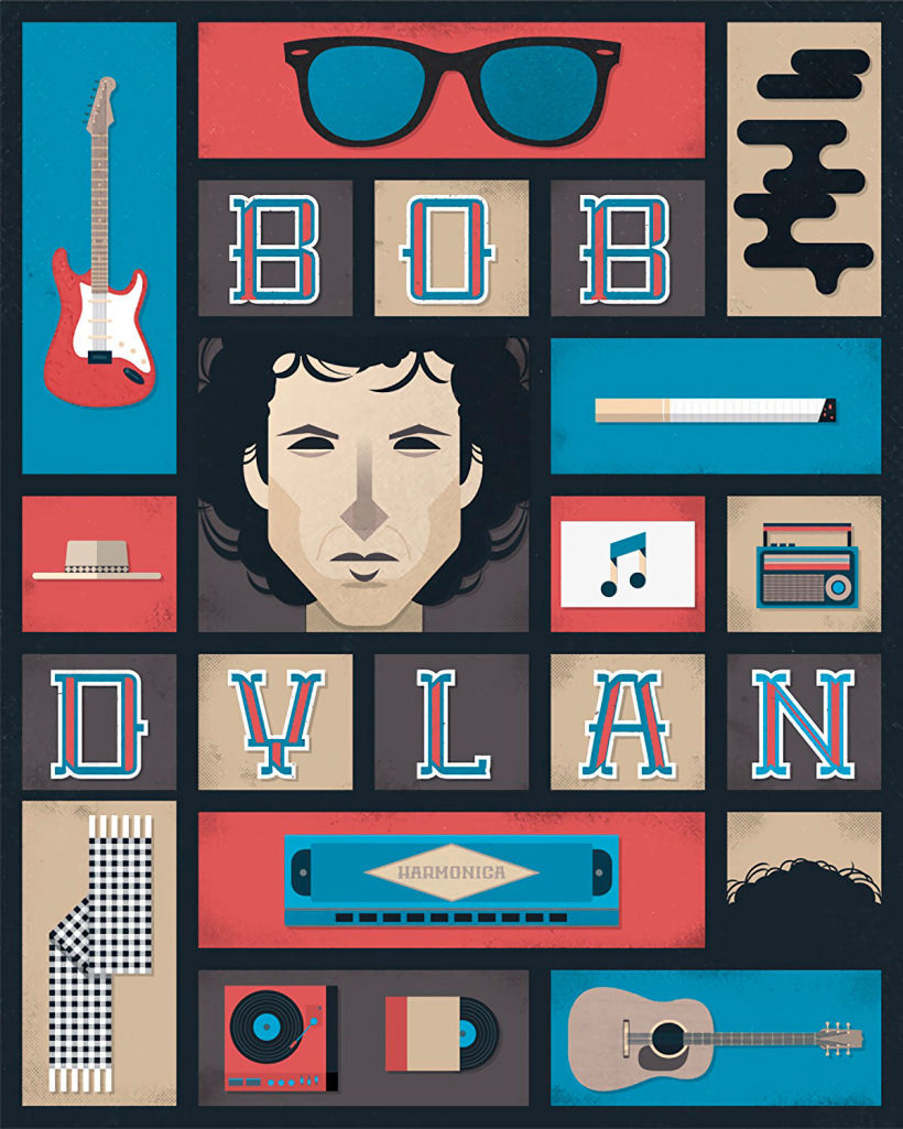 Diseños e ilustraciones que homenajean a Bob Dylan 14