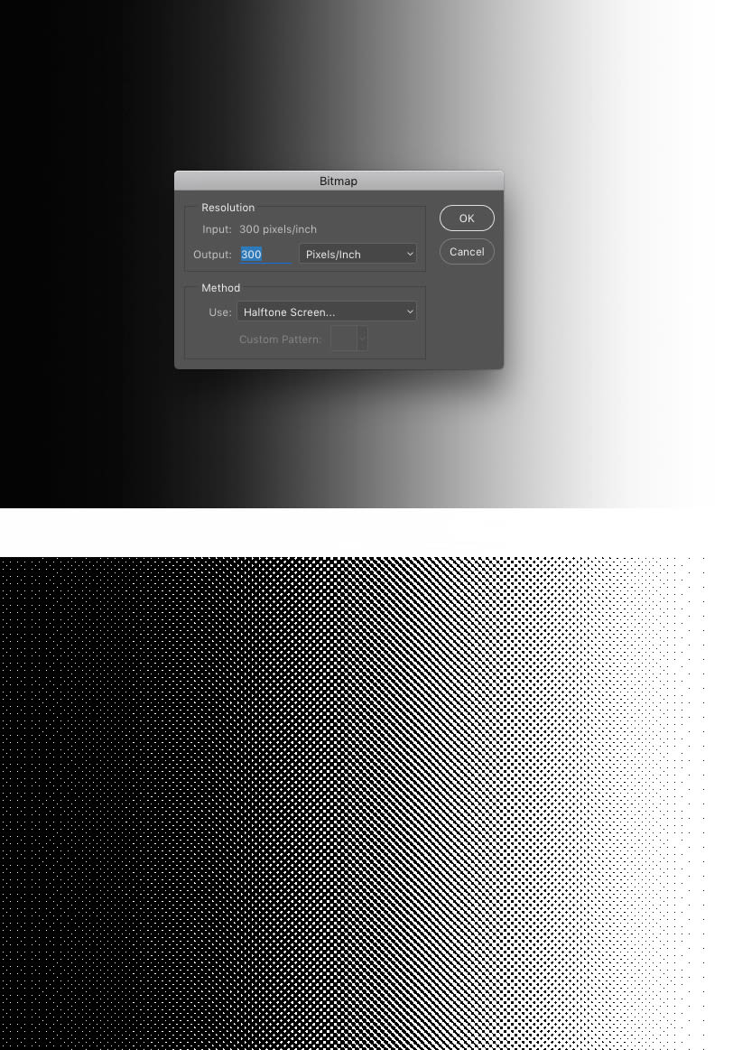 Separar degradado de dos colores (gradientes Photoshop) 1