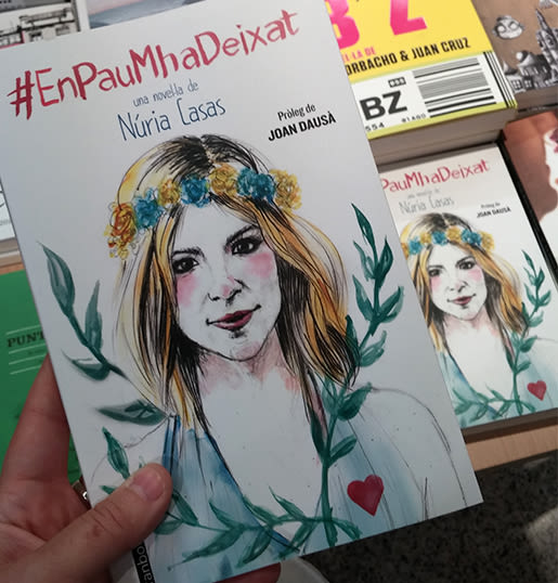 Ilustración de portada y letterings del libro "En Pau m'ha deixat" de Núria Casas 1